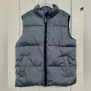 Kids Old Navy Blueish Grey Puffer Vest with Pockets / Size M (8)